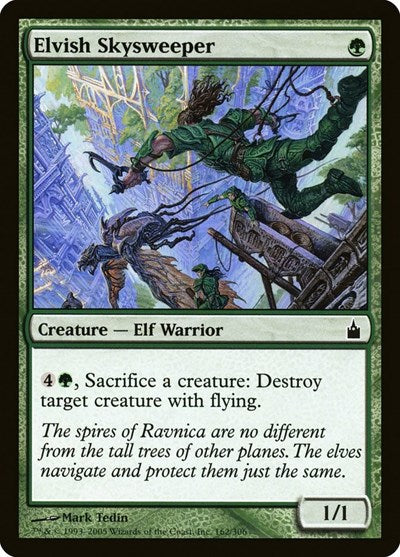 2005 Magic: The Gathering: Ravnica: City of Guilds (RAV) - Elvish Skysweeper (#162, Common) (, Lightly Played)