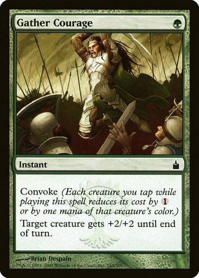 2005 Magic: The Gathering: Ravnica: City of Guilds (RAV) - Gather Courage (#165, Common) (, Lightly Played)