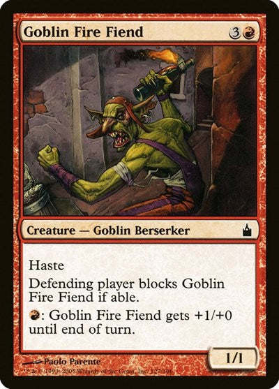 2005 Magic: The Gathering: Ravnica: City of Guilds (RAV) - Goblin Fire Fiend (#127, Common) (, Lightly Played)