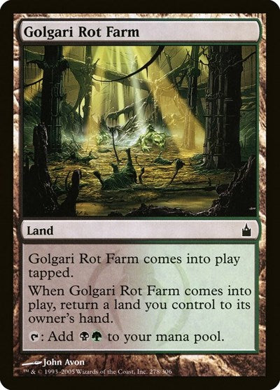 2005 Magic: The Gathering: Ravnica: City of Guilds (RAV) - Golgari Rot Farm (#278, Common) (, Lightly Played)