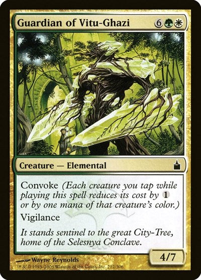 2005 Magic: The Gathering: Ravnica: City of Guilds (RAV) - Guardian of Vitu Ghazi (#212, Common) (, Lightly Played)