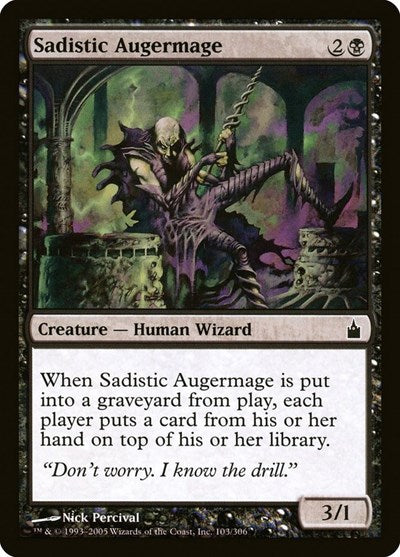 2005 Magic: The Gathering: Ravnica: City of Guilds (RAV) - Sadistic Augermage (#103, Common) (, Lightly Played)