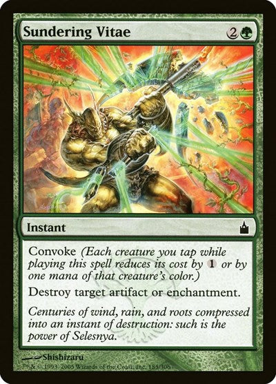 2005 Magic: The Gathering: Ravnica: City of Guilds (RAV) - Sundering Vitae (#185, Common) (, Near Mint)