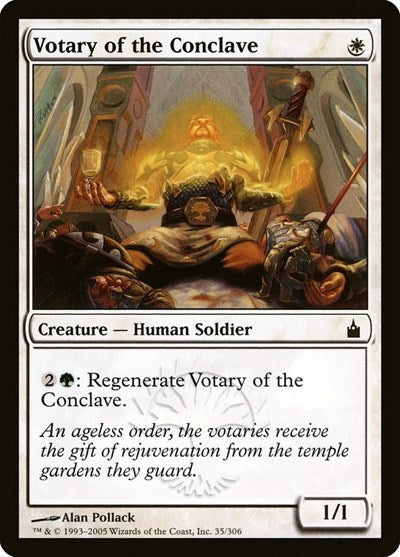 2005 Magic: The Gathering: Ravnica: City of Guilds (RAV) - Votary of the Conclave (#35, Common)