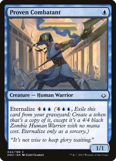 2017 Magic: The Gathering: Hour of Devastation (HOU) - Proven Combatant (#42, Common) (, Lightly Played)