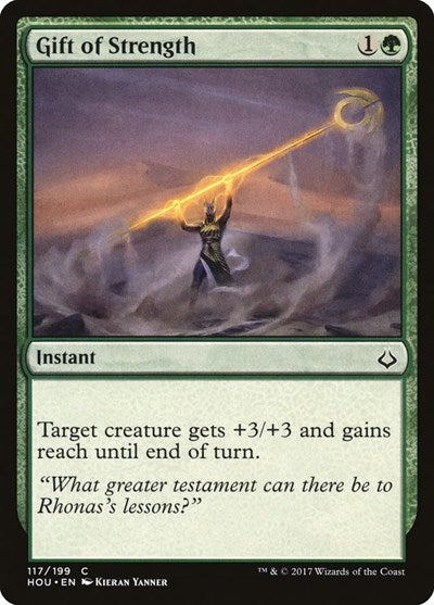 2017 Magic: The Gathering: Hour of Devastation (HOU) - Gift of Strength (#117, Common) (, Lightly Played)