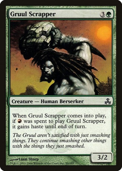 2006 Magic: The Gathering: Guildpact (GPT) - Gruul Scrapper (#89, Common)