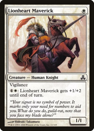 2006 Magic: The Gathering: Guildpact (GPT) - Lionheart Maverick (#11, Common) (, Near Mint)