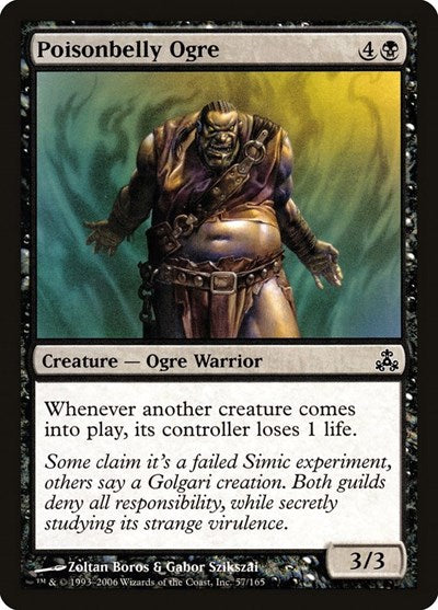 2006 Magic: The Gathering: Guildpact (GPT) - Poisonbelly Ogre (#57, Common)