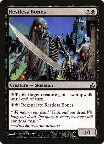 2006 Magic: The Gathering: Guildpact (GPT) - Restless Bones (#58, Common) (, Near Mint)