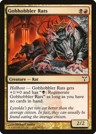 2006 Magic: The Gathering: Dissension (DIS) - Gobhobbler Rats (#111, Common) (, Near Mint)