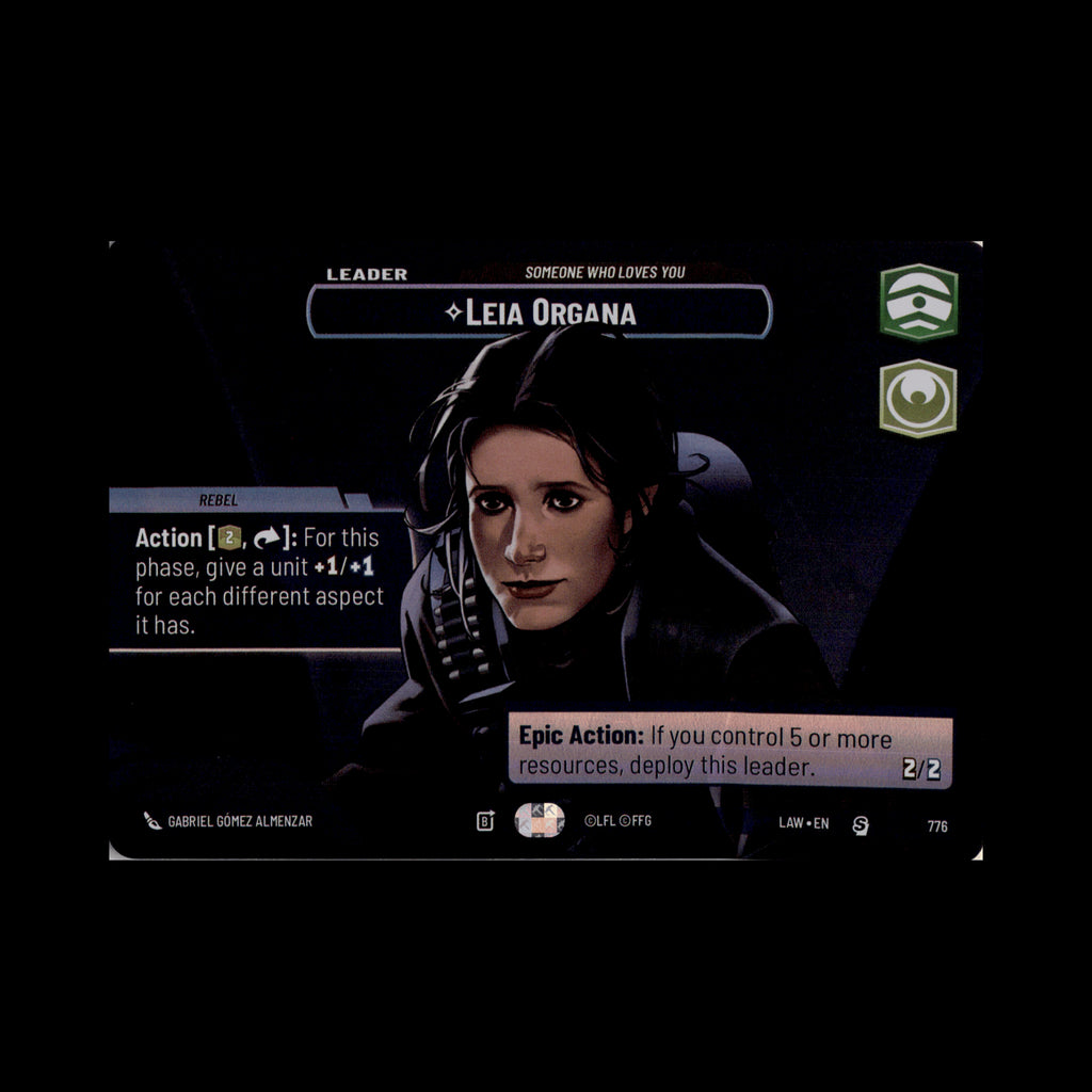 Leia Organa - Someone Who Loves You (Showcase) (Back)