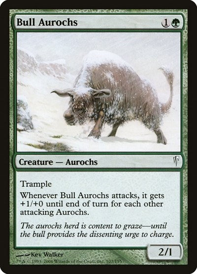 2006 Magic: The Gathering: Coldsnap (CSP) - Bull Aurochs (#107, Common)