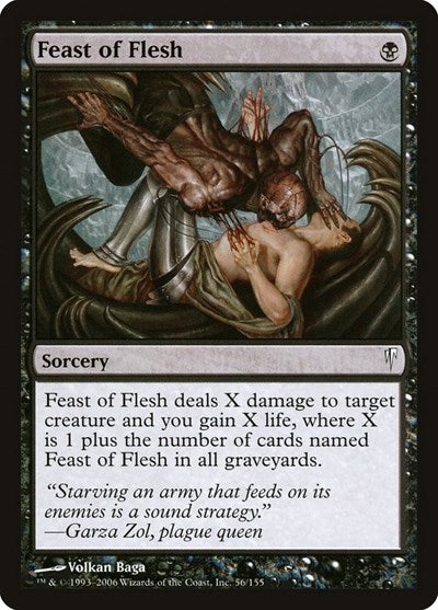 2006 Magic: The Gathering: Coldsnap (CSP) - Feast of Flesh (#56, Common) (, Lightly Played)