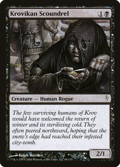 2006 Magic: The Gathering: Coldsnap (CSP) - Krovikan Scoundrel (#64, Common) (, Lightly Played)