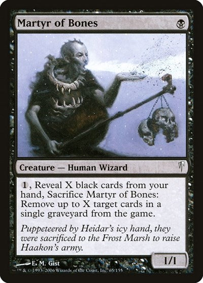 2006 Magic: The Gathering: Coldsnap (CSP) - Martyr of Bones (#65, Common) (, Lightly Played)