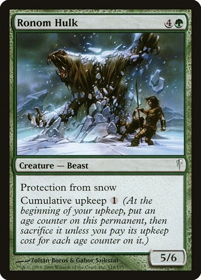 2006 Magic: The Gathering: Coldsnap (CSP) - Ronom Hulk (#119, Common) (, Lightly Played)