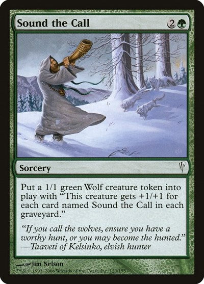 2006 Magic: The Gathering: Coldsnap (CSP) - Sound the Call (#123, Common) (, Lightly Played)