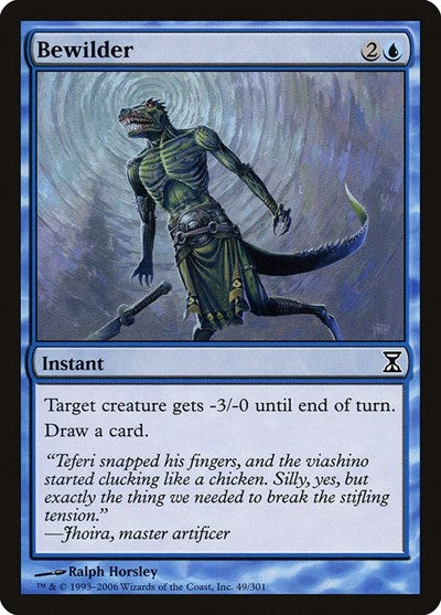 2006 Magic: The Gathering: Time Spiral (TSP) - Bewilder (#49, Common) (, Lightly Played)