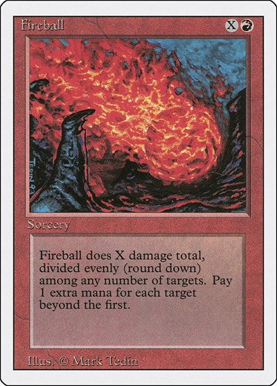 1994 Magic: The Gathering: Revised Edition (3ED) - Fireball (#150, Common) (, Near Mint)