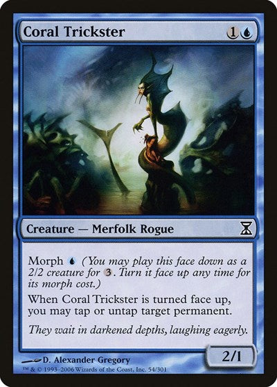 2006 Magic: The Gathering: Time Spiral (TSP) - Coral Trickster (#54, Common) (, Lightly Played)