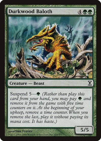 2006 Magic: The Gathering: Time Spiral (TSP) - Durkwood Baloth (#193, Common) (, Near Mint)