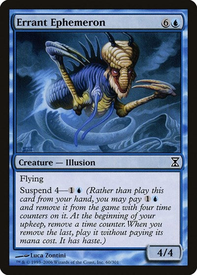 2006 Magic: The Gathering: Time Spiral (TSP) - Errant Ephemeron (#60, Common) (, Lightly Played)