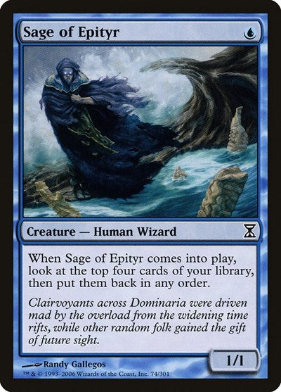 2006 Magic: The Gathering: Time Spiral (TSP) - Sage of Epityr (#74, Common) (, Near Mint)