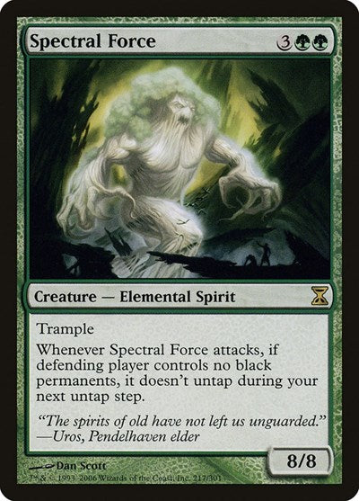 2006 Magic: The Gathering: Time Spiral (TSP) - Spectral Force (#217, Rare) (, Near Mint)