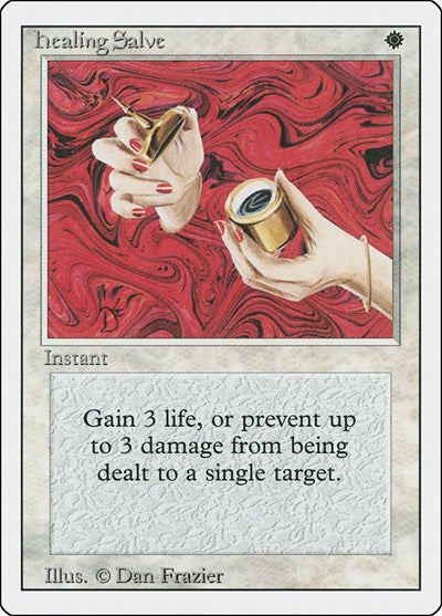 1994 Magic: The Gathering: Revised Edition (3ED) - Healing Salve (#22, Common) (, Near Mint)