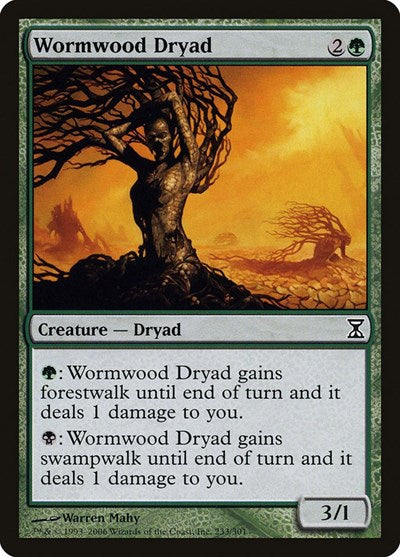 2006 Magic: The Gathering: Time Spiral (TSP) - Wormwood Dryad (#233, Common) (, Lightly Played)