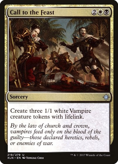 2017 Magic: The Gathering: Ixalan (XLN) - Call to the Feast (#219, Uncommon) (, Near Mint)