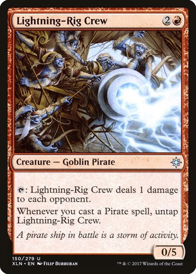 2017 Magic: The Gathering: Ixalan (XLN) - Lightning Rig Crew (#150, Uncommon) (, Near Mint)