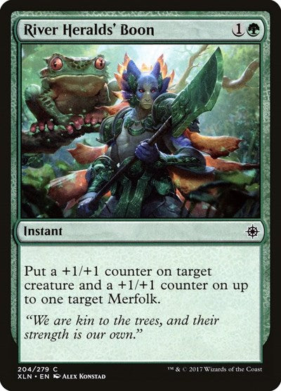 2017 Magic: The Gathering: Ixalan (XLN) - River Heralds Boon (#204, Common) (, Lightly Played)