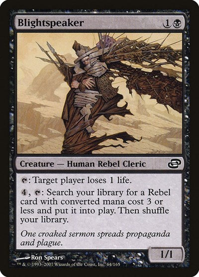 2007 Magic: The Gathering: Planar Chaos (PLC) - Blightspeaker (#64, Common)