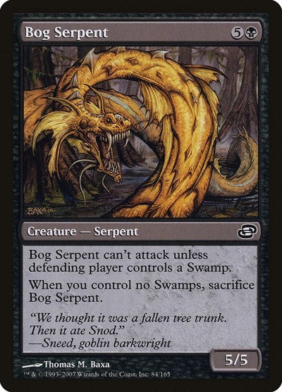 2007 Magic: The Gathering: Planar Chaos (PLC) - Bog Serpent (#84, Common) (, Lightly Played)