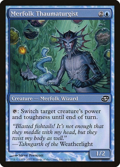 2007 Magic: The Gathering: Planar Chaos (PLC) - Merfolk Thaumaturgist (#56, Common) (, Lightly Played)