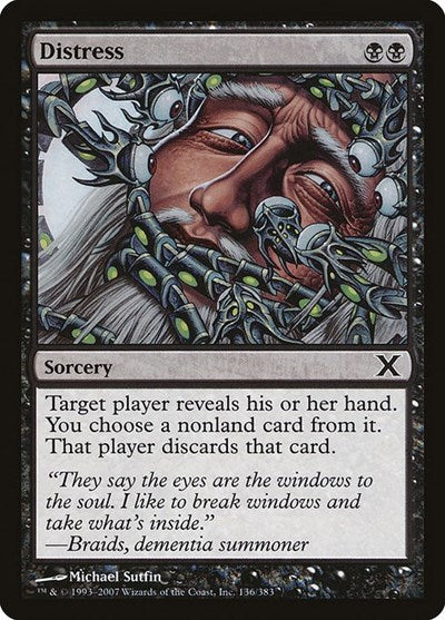 2007 Magic: The Gathering: 10th Edition (10E) - Distress (#136, Common) (, Near Mint)
