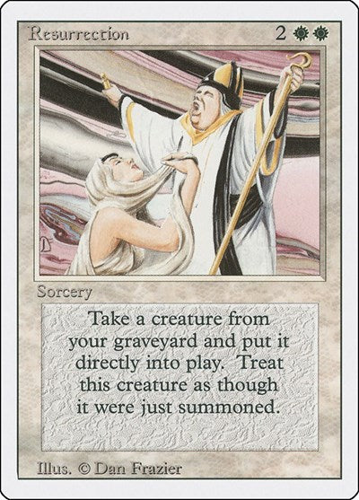 1994 Magic: The Gathering: Revised Edition (3ED) - Resurrection (#34, Uncommon) (, Near Mint)