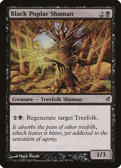 2007 Magic: The Gathering: Lorwyn (LRW) - Black Poplar Shaman (#99, Common) (, Near Mint)