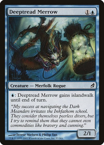 2007 Magic: The Gathering: Lorwyn (LRW) - Deeptread Merrow (#57, Common) (, Near Mint)