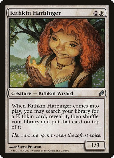 2007 Magic: The Gathering: Lorwyn (LRW) - Kithkin Harbinger (#26, Uncommon) (, Lightly Played)