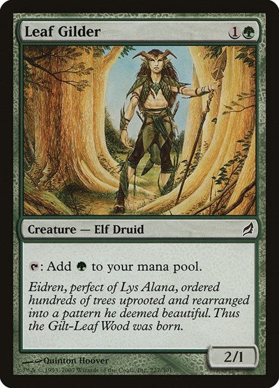 2007 Magic: The Gathering: Lorwyn (LRW) - Leaf Gilder (#227, Common) (, Near Mint)