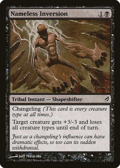 2007 Magic: The Gathering: Lorwyn (LRW) - Nameless Inversion (#128, Common) (, Near Mint)