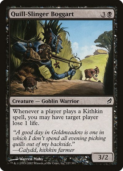 2007 Magic: The Gathering: Lorwyn (LRW) - Quill Slinger Boggart (#137, Common) (, Near Mint)