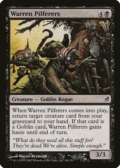 2007 Magic: The Gathering: Lorwyn (LRW) - Warren Pilferers (#146, Common)