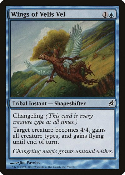 2007 Magic: The Gathering: Lorwyn (LRW) - Wings of Velis Vel (#97, Common)
