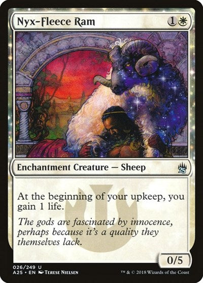 2018 Magic: The Gathering: Masters 25 (A25) - Nyx Fleece Ram (#26, Uncommon) (, Lightly Played)