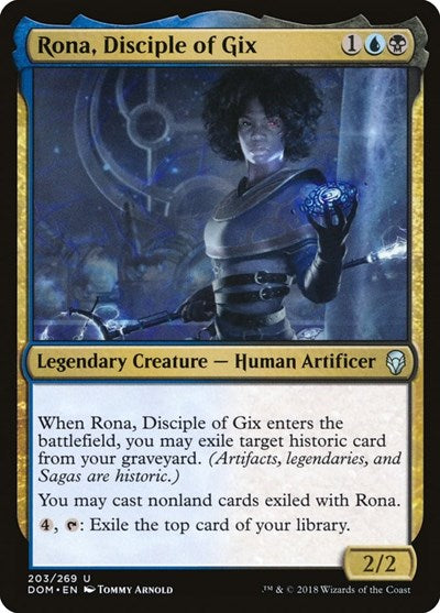 2018 Magic: The Gathering: Dominaria (DOM) - Rona Disciple of Gix (#203, Uncommon) (, Near Mint)