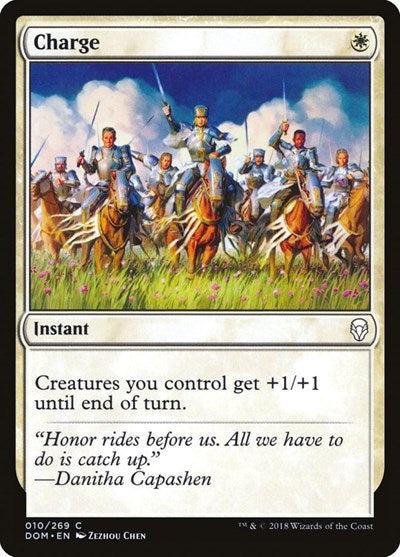 2018 Magic: The Gathering: Dominaria (DOM) - Charge (#10, Common) (, Near Mint)